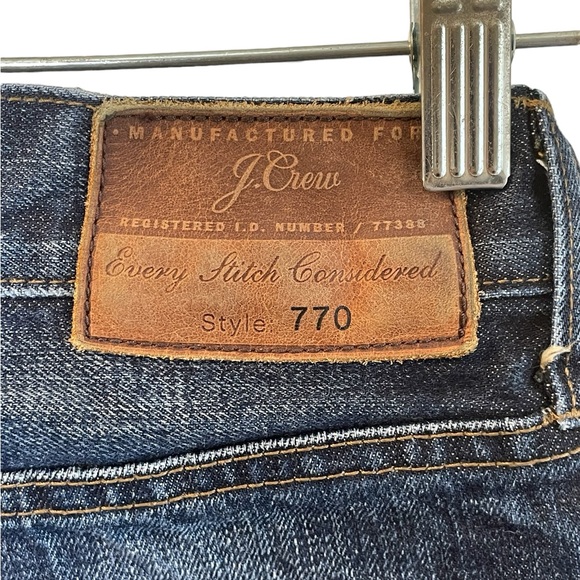 J Crew Men’s Japanese fabric Jeans, Style‎ 770, Size 28x32, VGUC - Picture 4 of 7